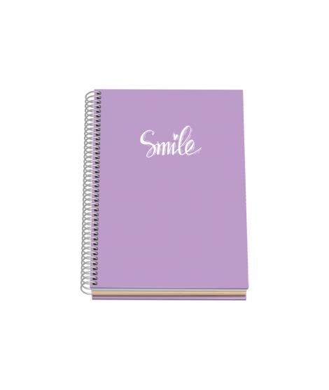 Dohe Serie Pastel Cuaderno con Espiral - Tamaño A5 de 100 Hojas 90gr - Hojas Microperforadas con 2 Taladros - Cuadricula 5mm - C