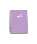Dohe Serie Pastel Cuaderno con Espiral - Tamaño A5 de 100 Hojas 90gr - Hojas Microperforadas con 2 Taladros - Cuadricula 5mm - C