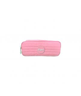 Dohe Serie Pastel Portatodo Doble - Cierre de Cremallera - Color Rosa Pastel