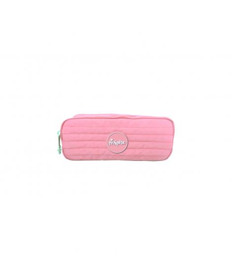 Dohe Serie Pastel Portatodo Doble - Cierre de Cremallera - Color Rosa Pastel