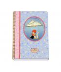 Dohe Santoro Poppi Loves Messenger Cuaderno Espiral Tapa Rigida - Tamaño Folio de 80 Hojas 90gr - Hojas con Cuadricula 4mm