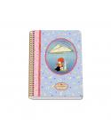 Dohe Santoro Poppi Loves Messenger Cuaderno Espiral Tapa Rigida - Tamaño A5 de 80 Hojas 90gr - Hojas con Cuadricula 4mm