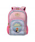Dohe Santoro Poppi Loves Messenger Mochila Escolar Pequeña - 3 Compartimentos - Bolsillos Laterales - Tirantes Acolchados y Ajus