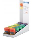 Staedtler Sacapuntas de 2 Orificios con Deposito - Para Lapices de 8.2mm y 10.2mm - Colores Neon Surtidos