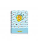 Dohe Kakao Friends Summer Holiday Cuaderno Espiral Tapa Rigida - Tamaño A5 de 80 Hojas 90gr - Hojas con Cuadricula 4mm