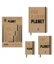 Dohe WWF Classic Expositor de 12 Cuadernos Cartone - Tamaños A4, A5 y A6 - 96 Hojas Lisas en Papel Ahuesado de 80 g/m2 - Cierre 