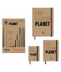 Dohe WWF Classic Expositor de 12 Cuadernos Cartone - Tamaños A4, A5 y A6 - 96 Hojas Lisas en Papel Ahuesado de 80 g/m2 - Cierre 