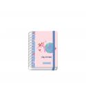 Dohe Pink Panther EcoPink Agenda Escolar Espiral Wire?o A6 - Dia Pagina - Papel 80g/m2 - Cubierta de Carton Plastificado - Cierr