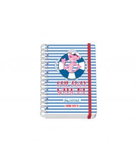 Dohe Pink Panther Sailing Agenda Escolar Espiral Wire?o A5 - Semana Vista - Papel 80g/m2 - Cubierta de Carton Plastificado - Cie