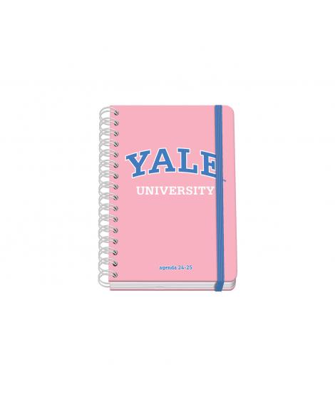 Dohe YALE Pink Lady Agenda Escolar Espiral Wire?o A5 - Semana Vista - Papel 80g/m2 - Cubierta de Carton Plastificado - Cierre co