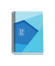 Dohe Tamgram Agenda Escolar Espiral A5 - Dia Pagina - Papel 70gm2 - Cubierta de Carton Plastificado - Color Azul