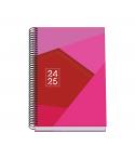Dohe Tamgram Agenda Escolar Espiral A5 - Dia Pagina - Papel 70g/m2 - Cubierta de Carton Plastificado - Color Rosa