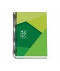 Dohe Tamgram Agenda Escolar Espiral A5 - Dia Pagina - Papel 70gm2 - Cubierta de Carton Plastificado - Color Verde