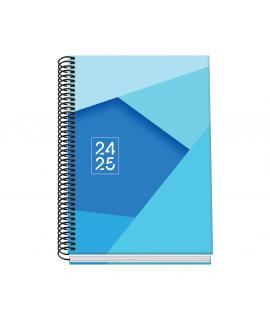 Dohe Tamgram Agenda Escolar Espiral A5 - Semana Vista - Papel 70g/m2 - Cubierta de Carton Plastificado - Color Azul