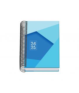 Dohe Tamgram Agenda Escolar Espiral A6 - Dia Pagina - Papel 70g/m2 - Cubierta de Carton Plastificado - Color Azul