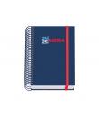 Dohe Select Agenda Escolar Espiral A6 - Dia Pagina - Papel 70g/m2 - Cubierta de Carton Plastificado - Cierre de Goma Elastica - 
