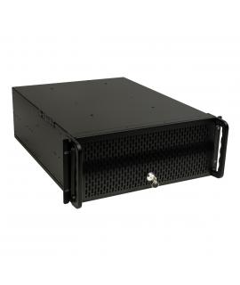 Unykach UK4129 Caja Rack 4U 19" - Tamaños de Disco Soportados 3.5" - Filtro Frontal Antipolvo - Cierre de Llave - USB-A 2.0 - Co