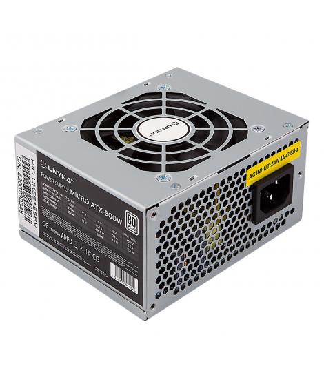 Unykach SFX 300W 85% Eficiencia Fuente de Alimentacion 300W SFX - Ventilador 80mm