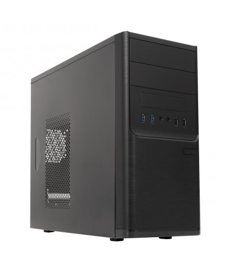 Unykach Dark Shadow Caja MicroATX - Fuente de Alimentacion 500W Incluida - Tamaño Disco Soportado 3.5", 2.5" - USB-A 2.0/3.2 y A