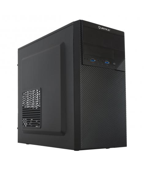 Unykach Aero C20 Caja MicroATX - Fuente de Alimentacion 500W Incluida - Tamaño Disco Soportado 3.5", 2.5" - USB-A 3.0 y Audio