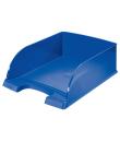 Leitz Plus Jumbo Bandeja Portadocumentos de Gran Capacidad - Formato Vertical A4 - Hasta 8uds Apilables - Color Azul