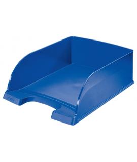 Leitz Plus Jumbo Bandeja Portadocumentos de Gran Capacidad - Formato Vertical A4 - Hasta 8uds Apilables - Color Azul