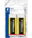 Staedtler Noris 526 Goma de Borrar - Plastico - Alta Calidad - Minimos Residuos - Color Blanco