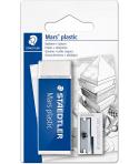 Staedtler Pack de 1 Goma de Borrar Mars Plastic + 1 Sacapuntas de Metal 510