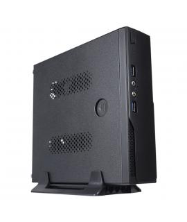 Unykach UK1003 Caja Mini-Torre Mini-ITX - Fuente de Alimentacion 120W Incluida - Tamaño Disco Soportado 2.5" - USB-A 3.2 y Audio