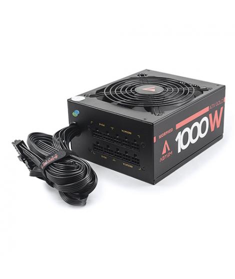 Abysm Gaming Morpheo Fuente de Alimentacion 80 Plus Platinum Semi Modular 1000W ATX - PFC Activo - Ventilador 140mm