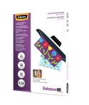 Fellowes Pack de 100 Fundas Autoadhesivas para Plastificar Brillo A4 - 80 Micras - Alta Calidad - Transparente