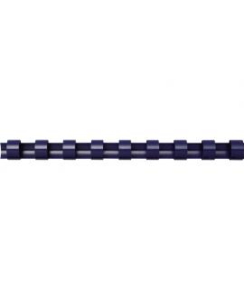 Fellowes Pack de 100 Canutillos de Plastico 8mm - Hasta 40 Hojas - Facil de Utilizar y Flexible - Alta Calidad - Color Azul