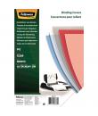 Fellowes Pack de 100 Portadas para Encuadernar de PVC A4 - 300 Micras - Muy Resistentes - Transparente