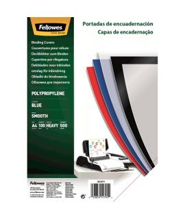 Fellowes Pack de 100 Portadas de Polipropileno A4 - 500 Micras - Muy Resistentes - Color Azul