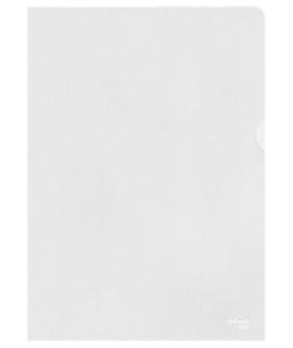 Esselte Caja de 100 Dossiers Uñero - Formato A4 - Lamina de PP - Grosor 0.12mm - Color Transparente