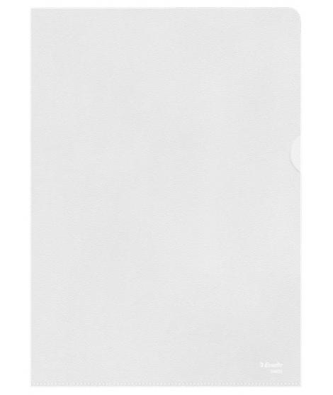 Esselte Caja de 100 Dossiers Uñero - Formato A4 - Lamina de PP - Grosor 0.12mm - Color Transparente
