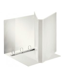 Esselte Canguro Plus Carpeta de Anillas - Formato A4 - Capacidad para 230 Hojas - 4 Anillas de 25mm - Color Blanco