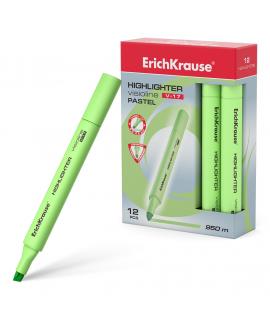 Erichkrause Visioline V-17 Pastel - Marcador de Texto - Punta Biselada - Tinta Fluorescente a Base de Agua - Color Verde