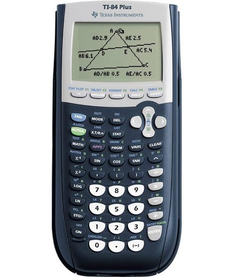 Texas-Instruments TI-84 Plus Calculadora Grafica - Pantalla 8 Lineas por 16 Caracteres - Soporta Programacion - 12 Aplicaciones 