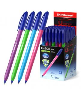 Erichkrause Boligrafo U-108 Neon Stick 1.0 - Ultra Glide Technology - Color Azul