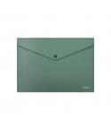 Erichkrause Fizzy Classic Sobre Portadocumentos A4 - Fabricado en Plastico Opaco - Textura Rugosa - Color Verde