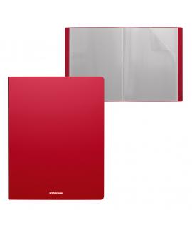 Erichkrause Carpetas con Fundas Matt Classic - 10 Fundas - Tamaño A4 - Color Rojo