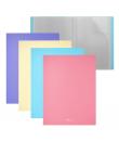 Erichkrause Pack de 4 Carpetas con Fundas Matt Pastel - 20 Fundas A4 - Colores Surtidos