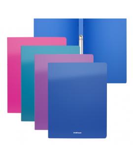 Erichkrause Pack de 4 Carpetas Anillas Matt Vivid - 2 Anillas de 24mm - Tamaño A4 - Colores Surtidos