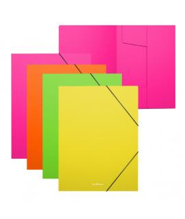 Erichkrause Pack de 4 Carpetas Solapas Matt Neon - A4 - Colores Surtidos