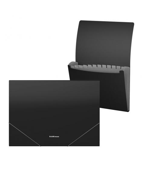 Erichkrause Clasificadores Matt Classic - 12 Fundas - Tamaño A4 - Color Negro