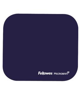 Fellowes Alfombrilla para Raton con Microban - Proteccion Antibacteriana - Base de Goma - 23.2x19.9cm - Color Azul