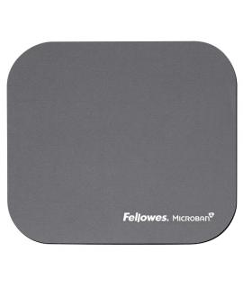 Fellowes Alfombrilla para Raton con Microban - Proteccion Antibacteriana - Base de Goma - 23.2x19.9cm - Color Gris