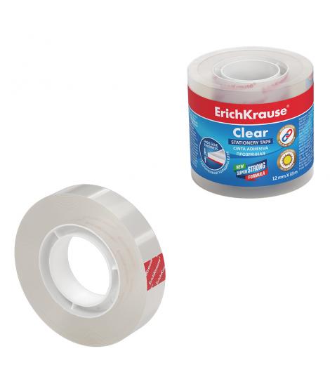 ErichKrause Cinta Adhesiva Clear - 12mmx33m - Transparente