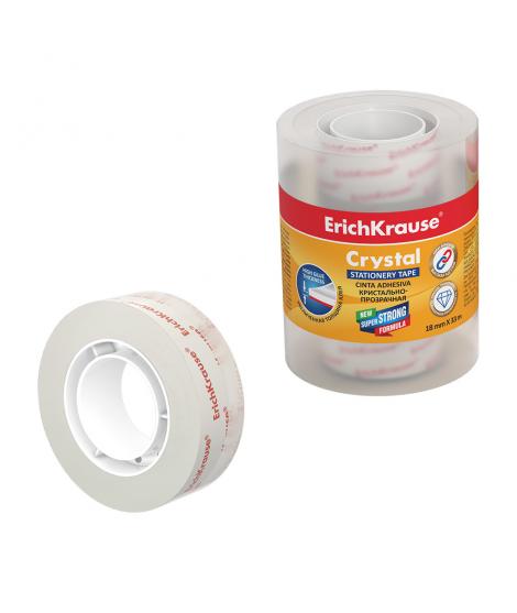 Erichkrause Cinta Adhesiva Crystal - 18mmx33m - Transparente